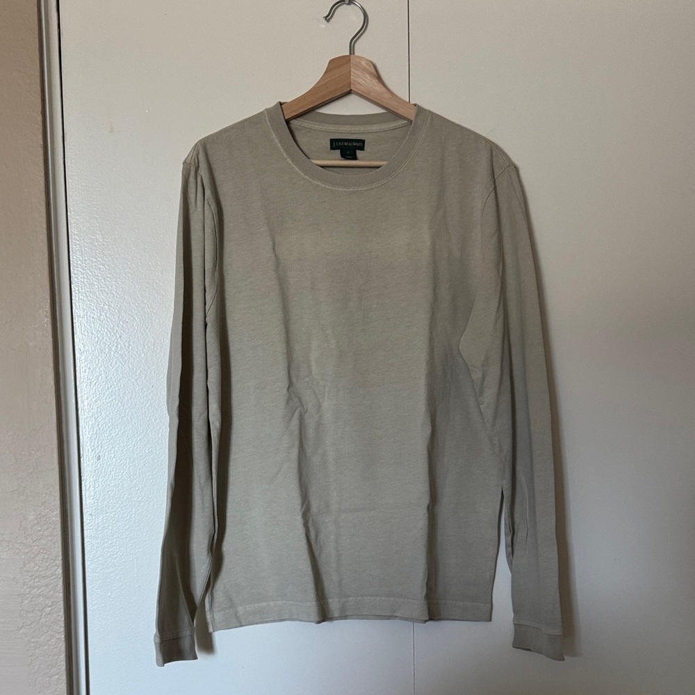 J. Crew Always Long Sleeve Tee in Stone